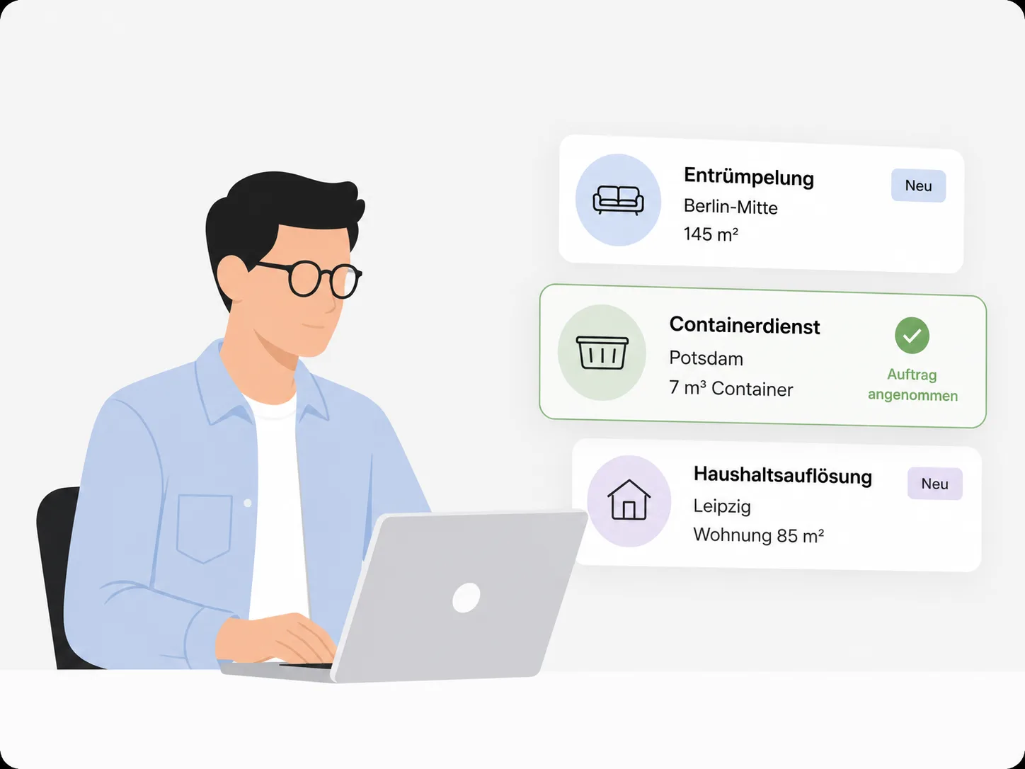 AWL-Partner holt Wertstoffe ab